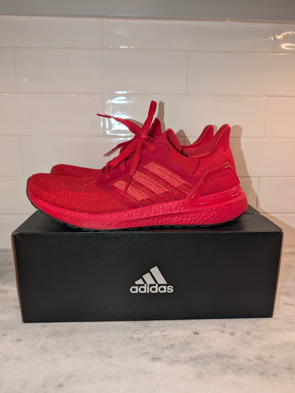 Adidas Ultraboost 20 Solar Red Men’s Size 9 Running Shoes